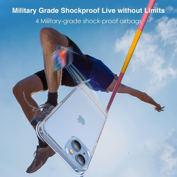 iPhone 14 Plus Case - Matte Clear with Lens Protectors and Screen Protectors - Picture 3 of 10